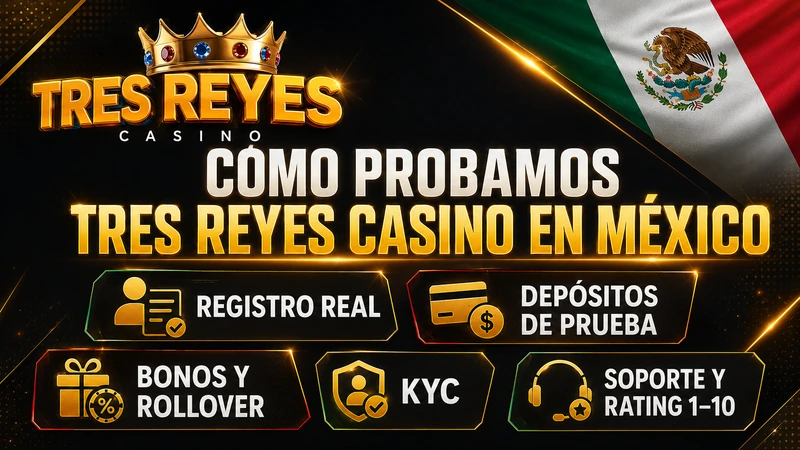 Metodología de prueba de tres reyes casino en México